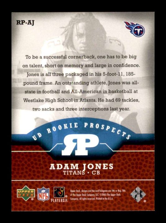 2005 Upper Deck Rookie Prospects Adam Jones