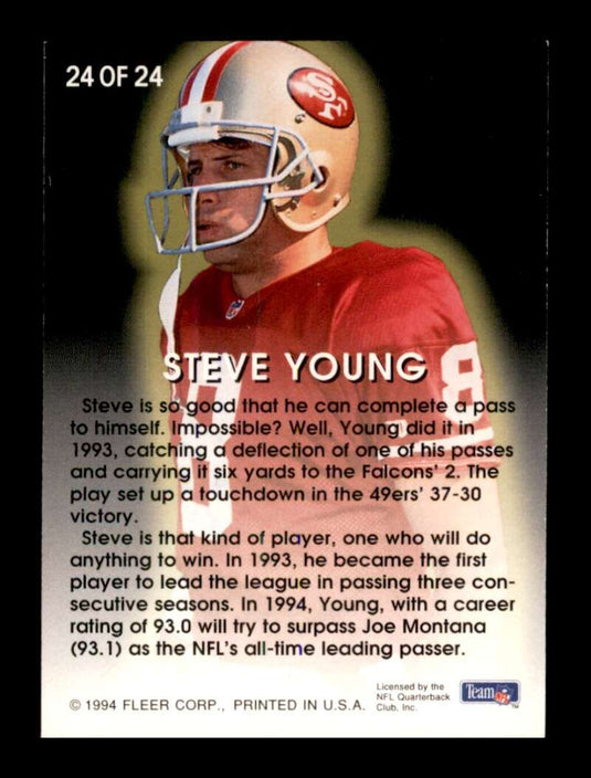1994 Fleer All-Pro Steve Young