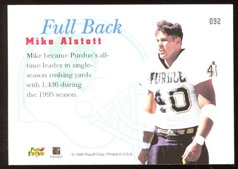 Load image into Gallery viewer, 1996 Playoff Prime Mike Alstott #92 Rookie RC Image 2
