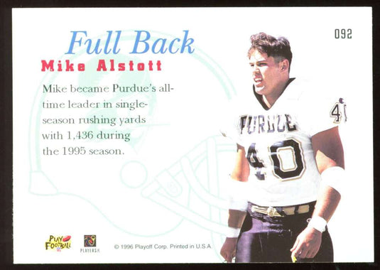 1996 Playoff Prime Mike Alstott 