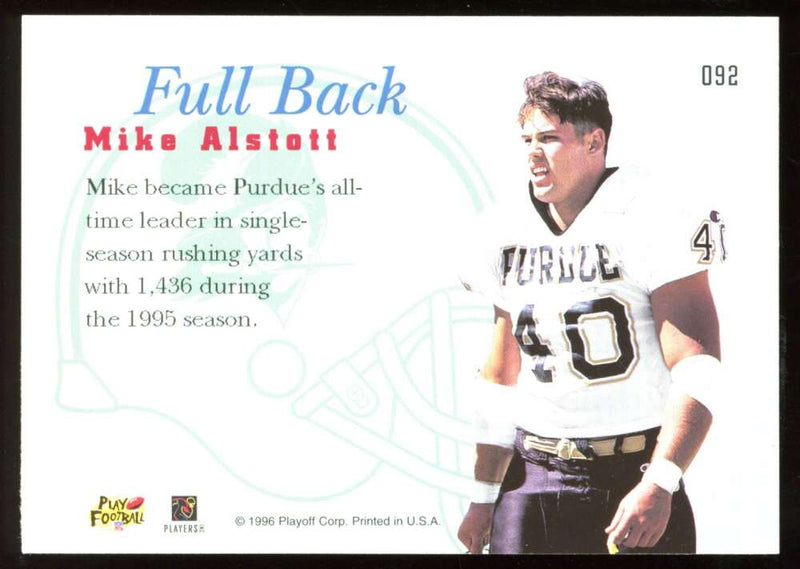 Load image into Gallery viewer, 1996 Playoff Prime Mike Alstott #92 Rookie RC Image 2
