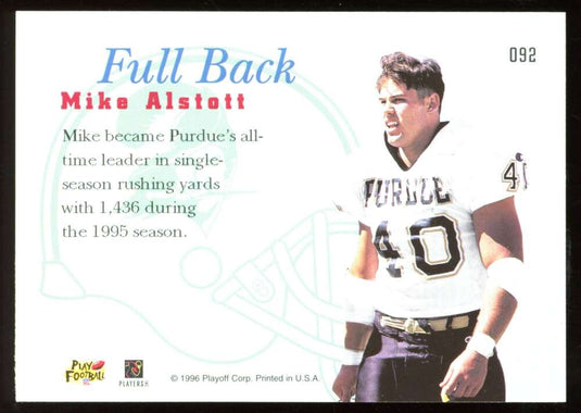 1996 Playoff Prime Mike Alstott 