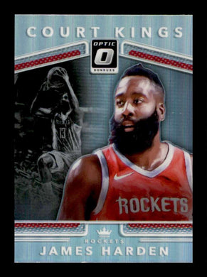 2017-18 Donuss Optic Court Kings Silver Prizm Holo James Harden 