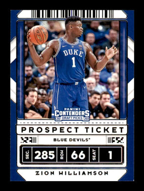 2020-21 Panini Contenders Draft Zion Williamson 