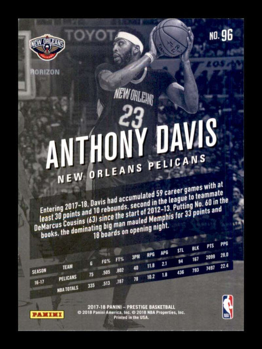 2017-18 Panini Prestige Horizon Anthony Davis 