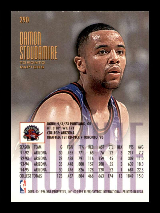 1995-96 Fleer Ultra Damon Stoudamire 