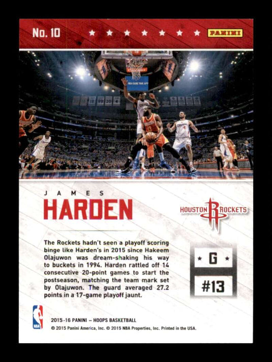 2015-16 Hoops Courtside Foil James Harden 