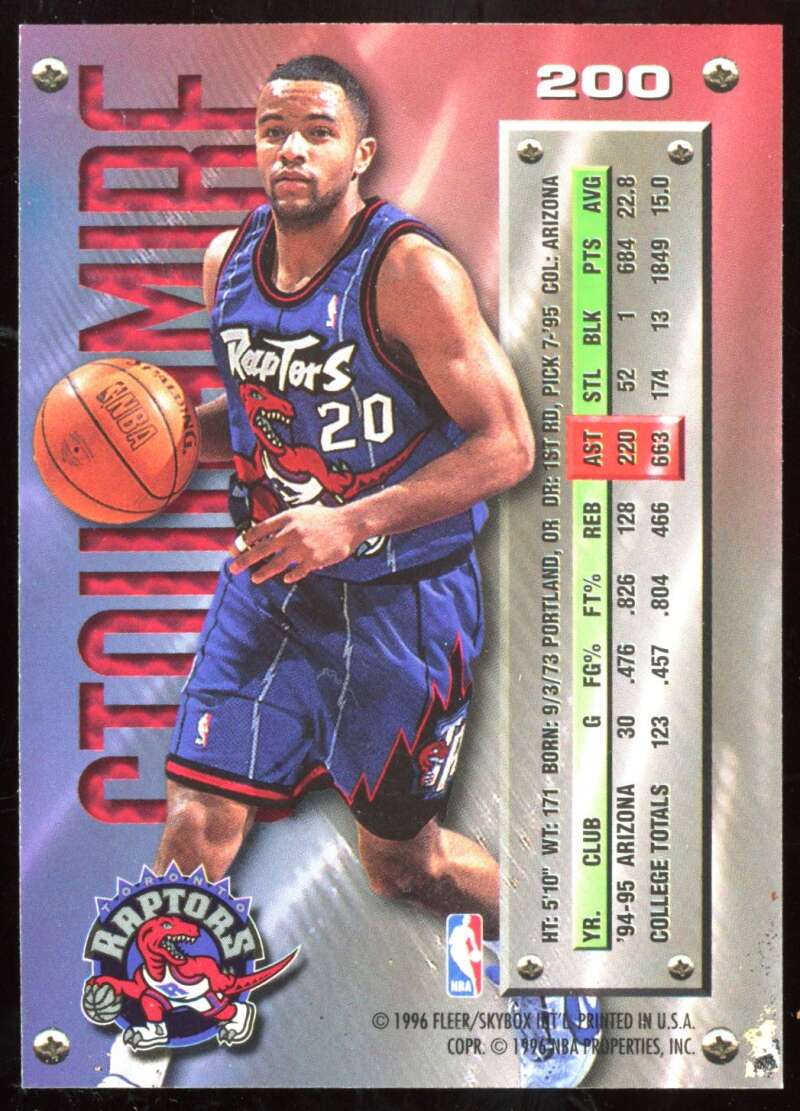 Load image into Gallery viewer, 1995-96 Fleer Metal Damon Stoudamire #200 Rookie RC Image 2
