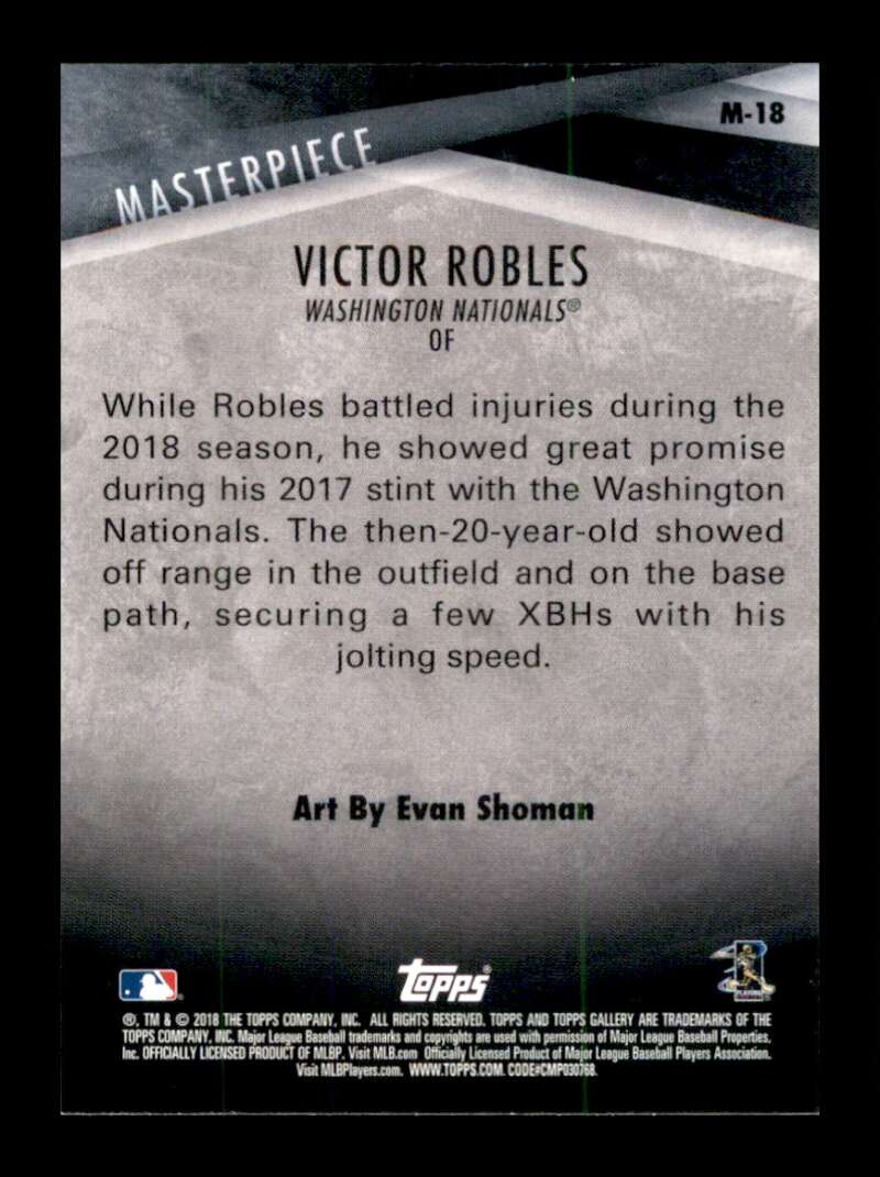 Load image into Gallery viewer, 2018 Topps Gallery Masterpiece Victor Robles #M-18 Rookie RC Image 2
