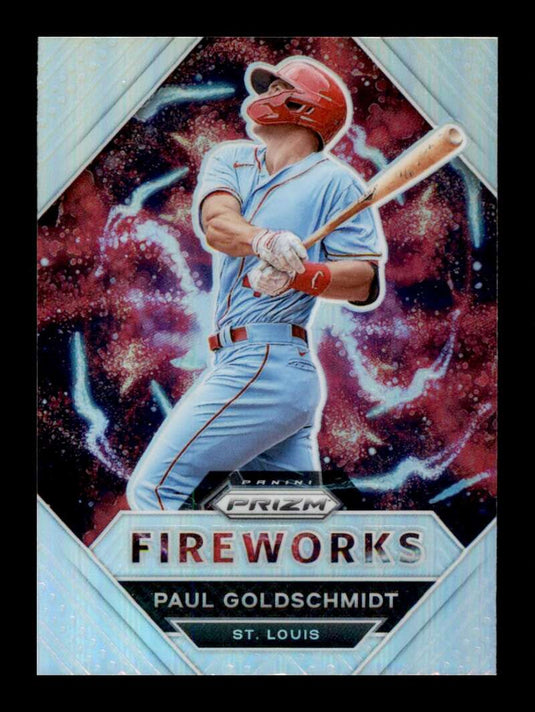 2021 Panini Prizm Fireworks Silver Prizm Paul Goldschmidt