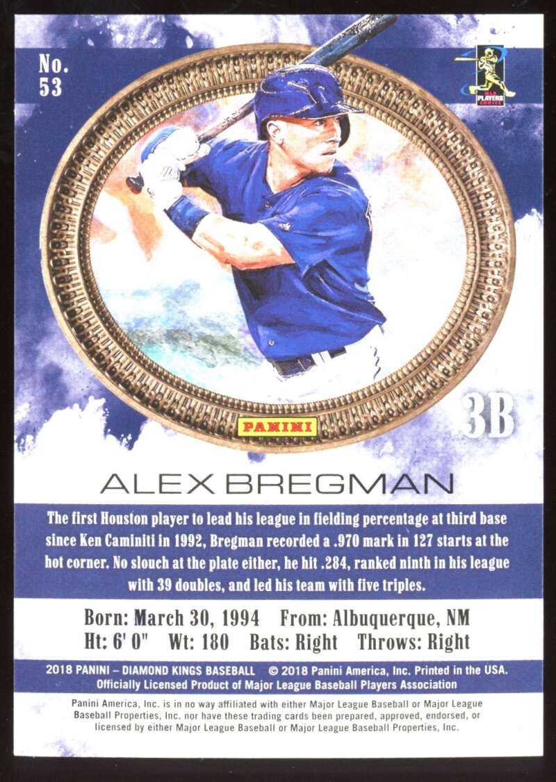 Load image into Gallery viewer, 2018 Panini Diamond Kings Red Frame Alex Bregman #53 Short Print SP Image 2
