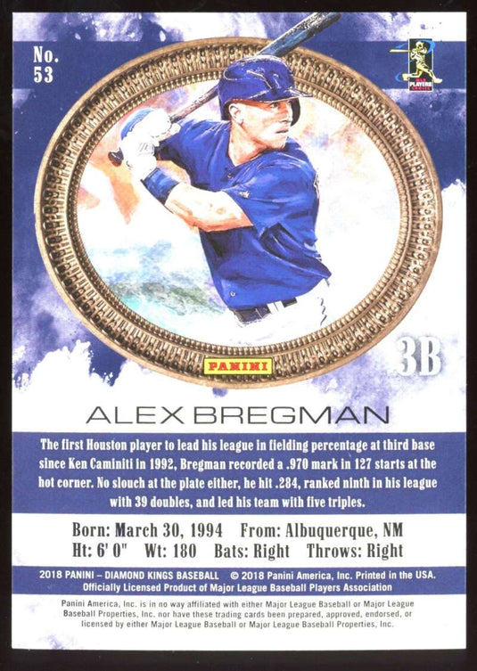 2018 Panini Diamond Kings Red Frame Alex Bregman 