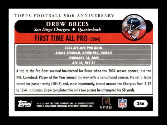 2005 Topps Drew Brees