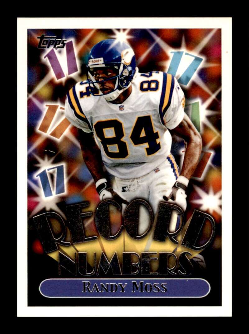 Load image into Gallery viewer, 1999 Topps Record Numbers Silver Randy Moss #RN1 Image 1
