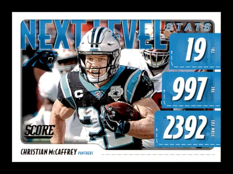 Load image into Gallery viewer, 2020 Score Next Level Stats Christian McCaffrey #NLS-CM Image 1
