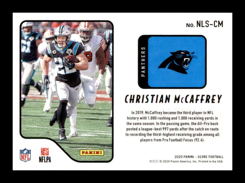 Load image into Gallery viewer, 2020 Score Next Level Stats Christian McCaffrey #NLS-CM Image 2
