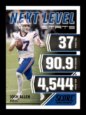 2021 Score Next Level Stats Josh Allen 