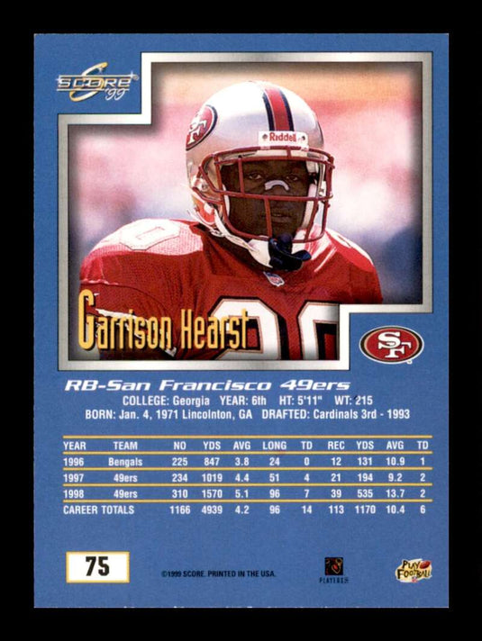 1999 Score Garrison Hearst