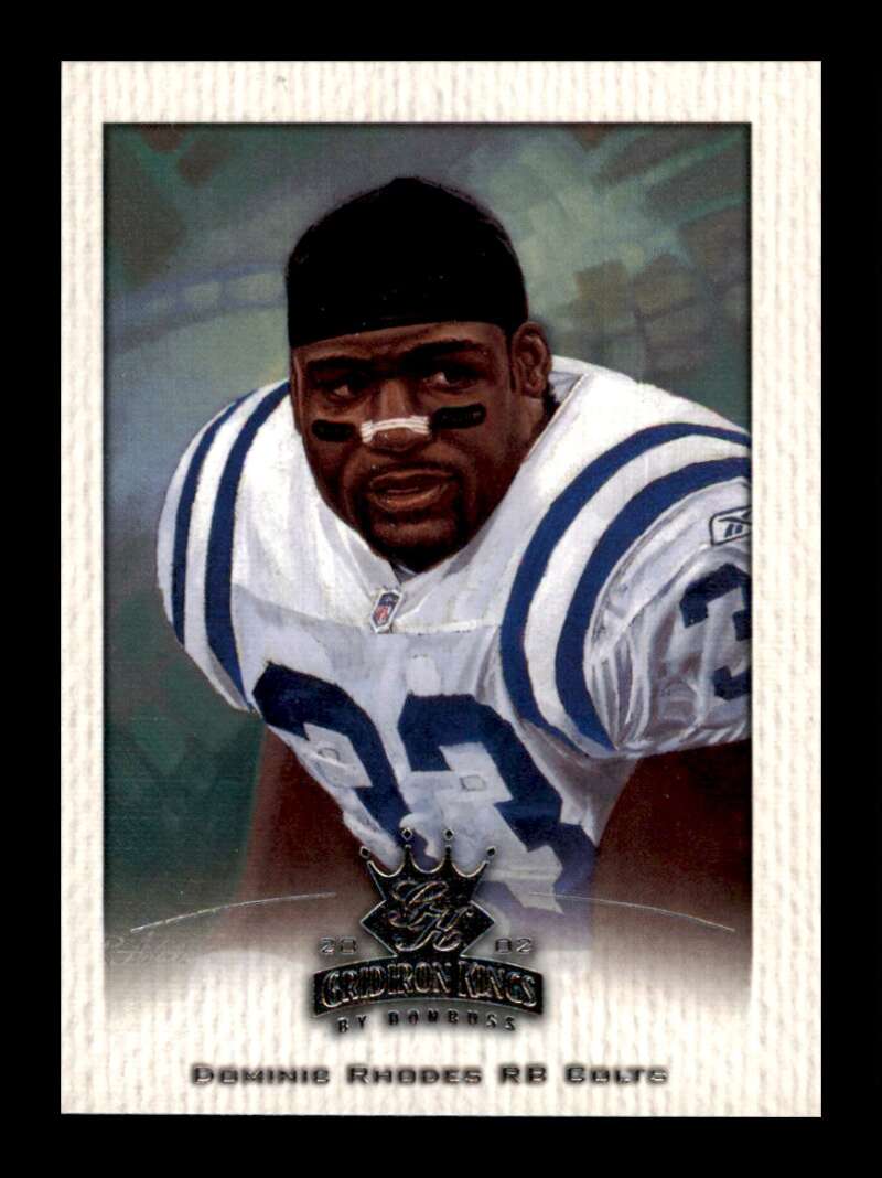 Load image into Gallery viewer, 2002 Donruss Gridiron Kings Dominic Rhodes #38 Image 1
