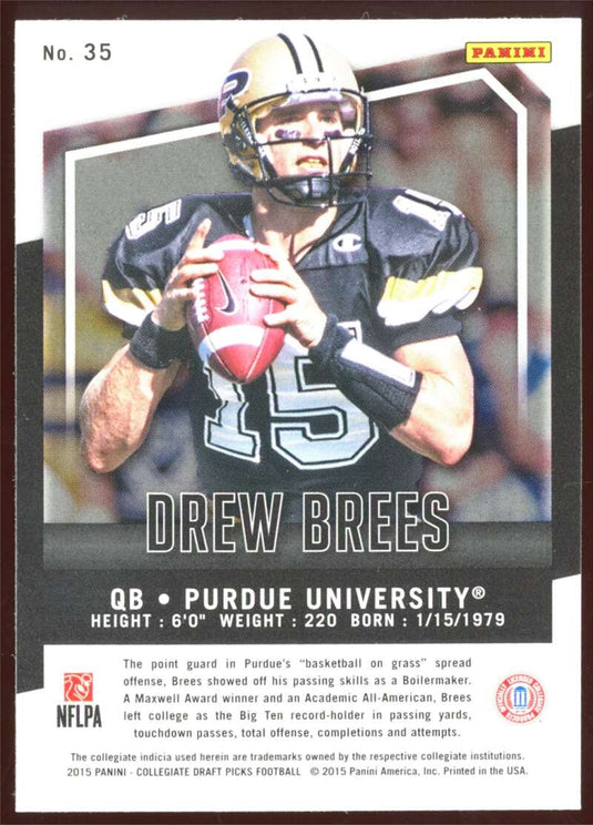 2015 Panini Prizm Draft Drew Brees 