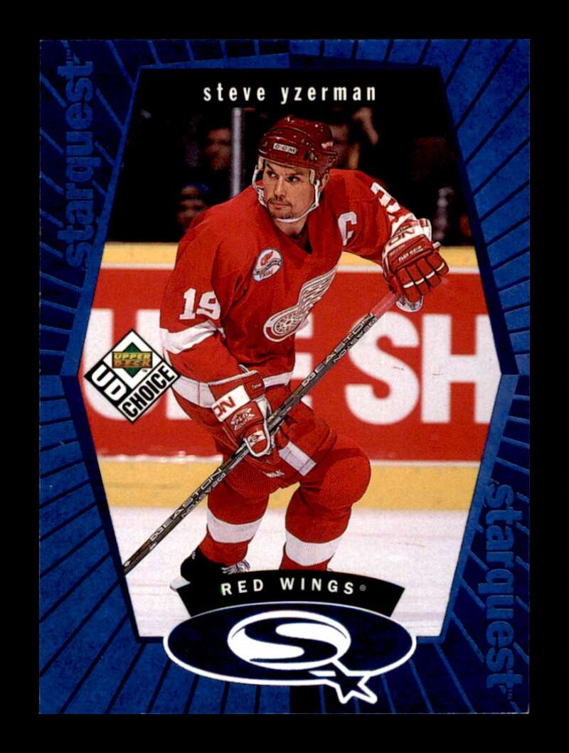 Load image into Gallery viewer, 1998-99 UD Choice StarQuest Blue Steve Yzerman #SQ18 Image 1
