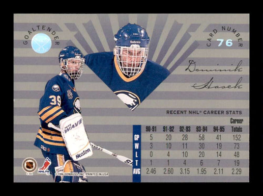 1995-96 Leaf Limited Dominik Hasek 