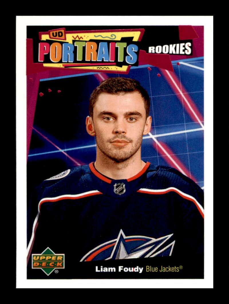 Load image into Gallery viewer, 2020-21 Upper Deck UD Portraits Liam Foudy #P-48 Rookie RC Image 1
