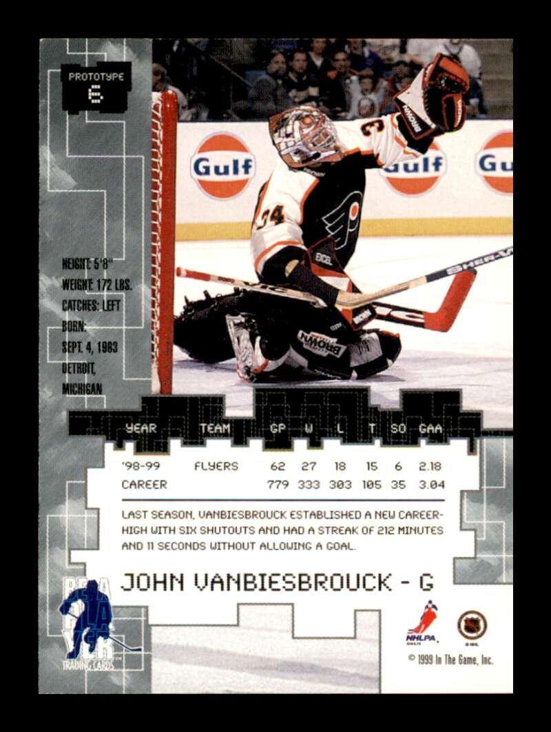 Load image into Gallery viewer, 1999-2000 Be A Player Millennium Signature Series John Vanbiesbrouck #6 Sample  Image 2
