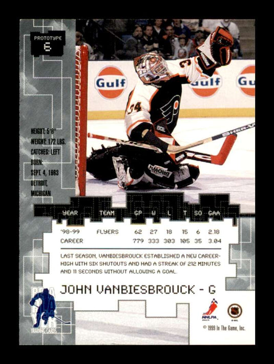 1999-2000 Be A Player Millennium Signature Series John Vanbiesbrouck 