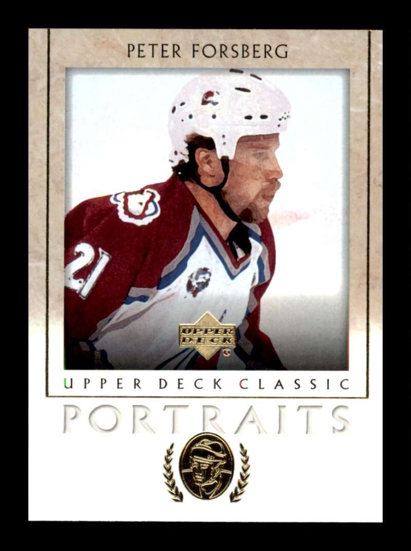 Load image into Gallery viewer, 2002-03 Upper Deck Classic Portraits Peter Forsberg #26 Image 1
