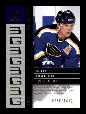 2002-03 SP Authentic Hat Trick Performers Keith Tkachuk 