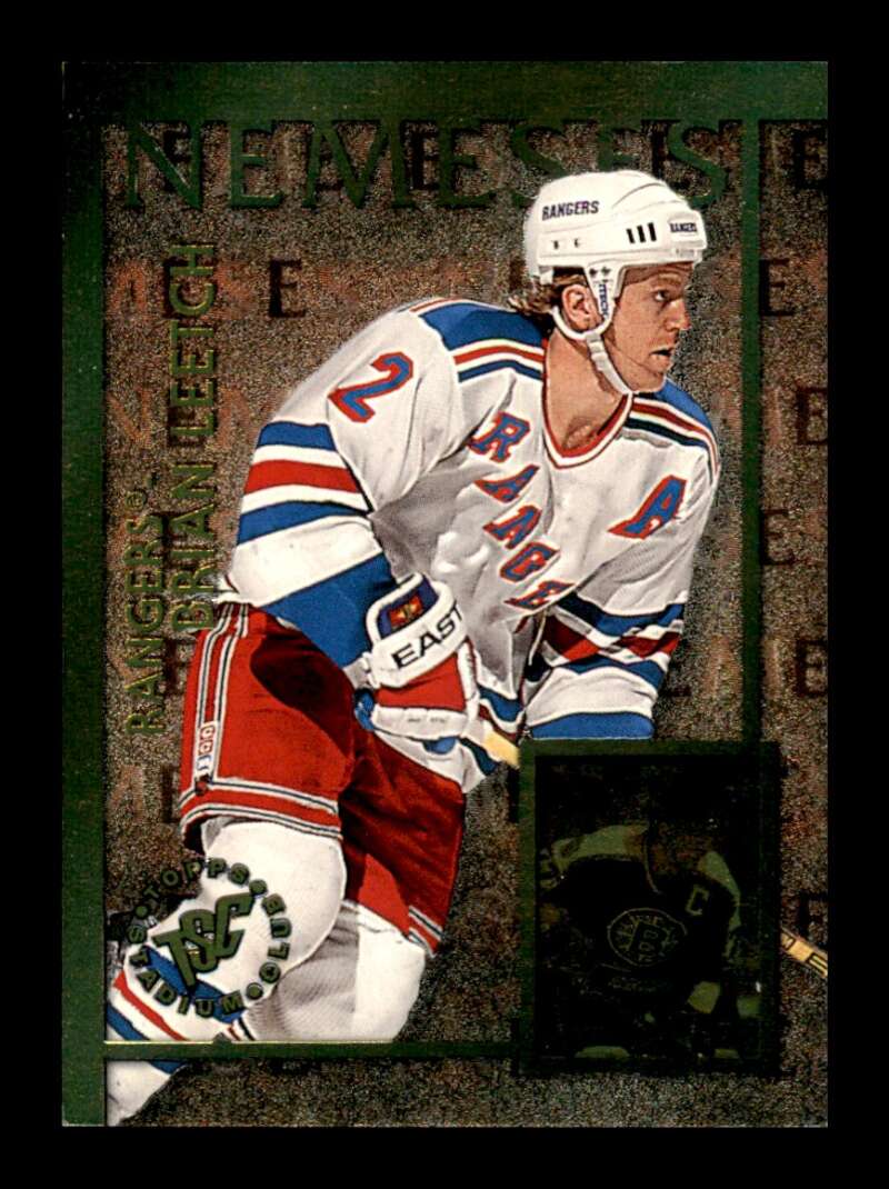 Load image into Gallery viewer, 1995-96 Topps Stadium Club Nemeses Brian Leetch Ray Bourque #N5 Image 1
