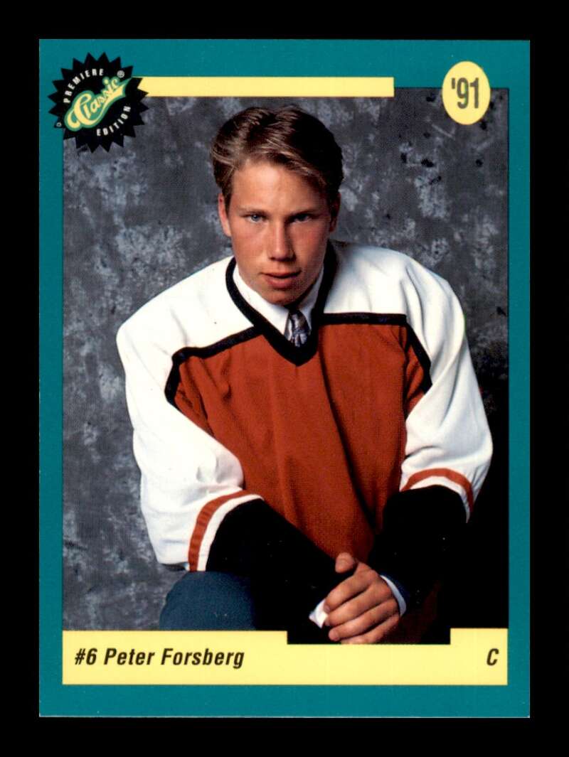 Load image into Gallery viewer, 1991-92 Classic Draft Picks Peter Forsberg #5 Rookie RC Image 1
