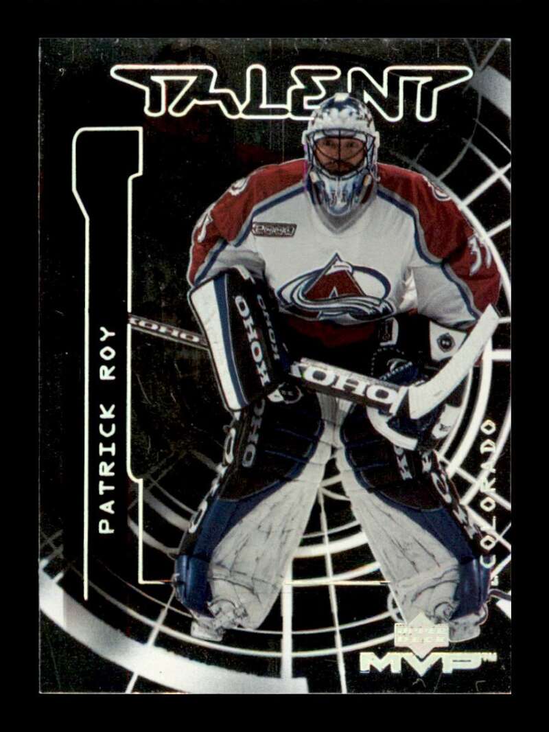 Load image into Gallery viewer, 2000-01 Upper Deck MVP Talent Patrick Roy #M5 Image 1
