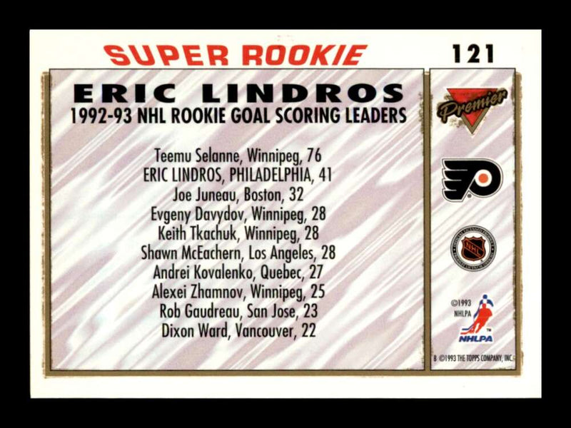 Load image into Gallery viewer, 1993-94 Topps Premier Eric Lindros #121 Image 2
