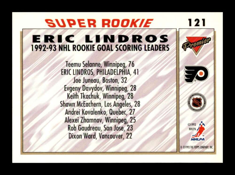 Load image into Gallery viewer, 1993-94 Topps Premier Eric Lindros #121 Image 2
