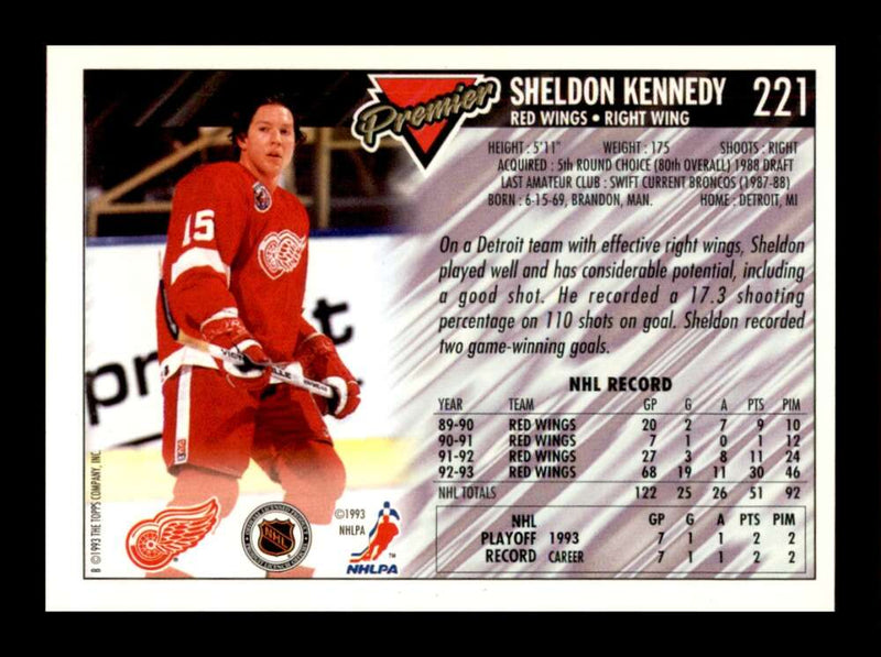 Load image into Gallery viewer, 1993-94 Topps Premier Sheldon Kennedy #221 Image 2
