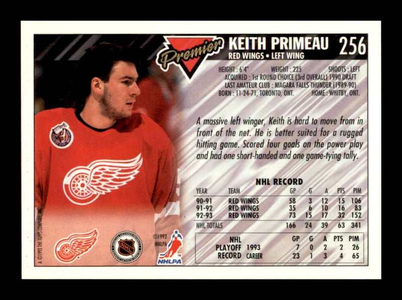 Load image into Gallery viewer, 1993-94 Topps Premier Keith Primeau #256 Image 2
