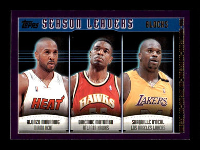 2000-01 Topps Mourning Mutombo Shaquille O'Neal 