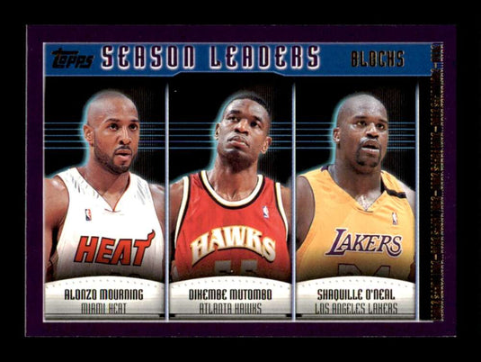 2000-01 Topps Mourning Mutombo Shaquille O'Neal