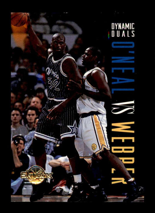 1994-95 SkyBox Dynamic Duals Shaquille O'Neal Chris Webber