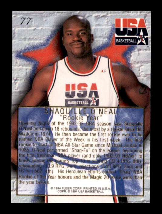 1994-95 Flair USA Shaquille O'Neal 