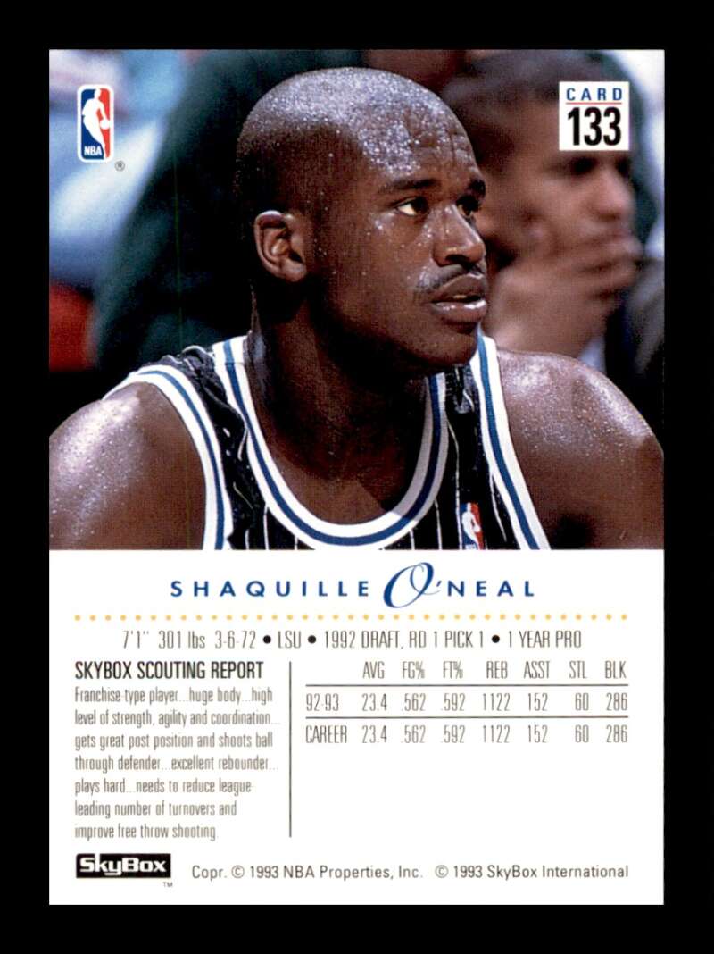 Load image into Gallery viewer, 1993-94 Skybox Premium Shaquille O&#39;Neal #133 Image 2
