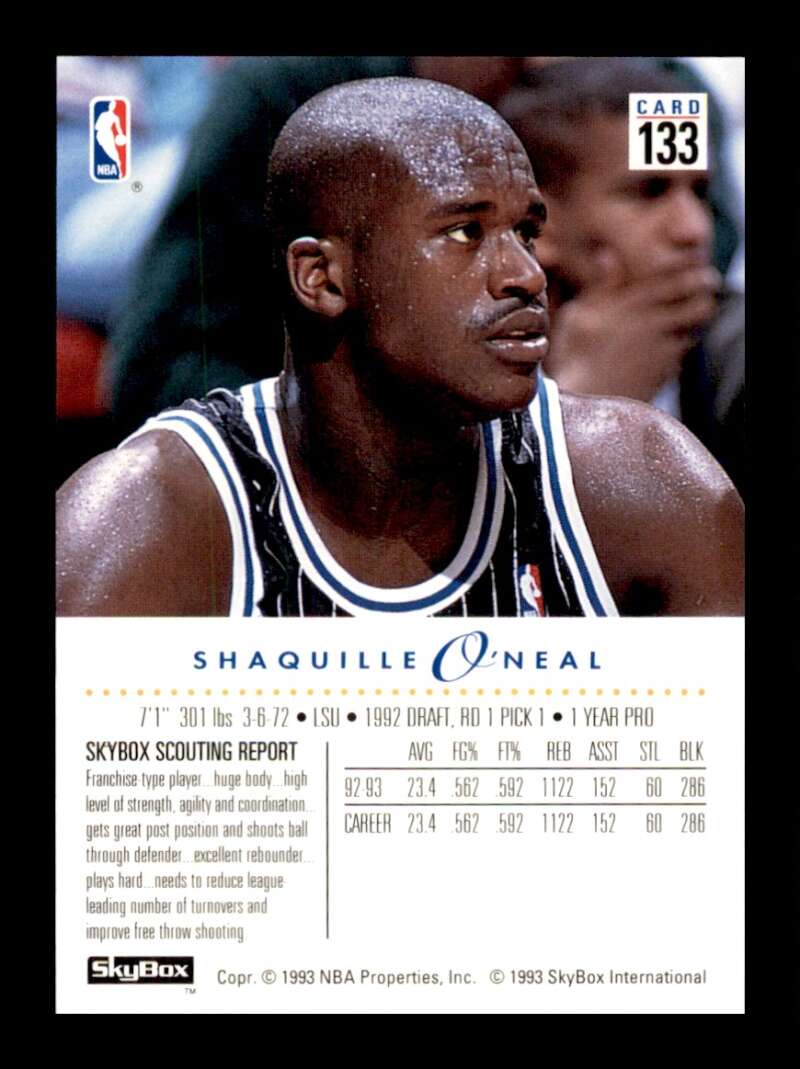 Load image into Gallery viewer, 1993-94 Skybox Premium Shaquille O&#39;Neal #133 Image 2
