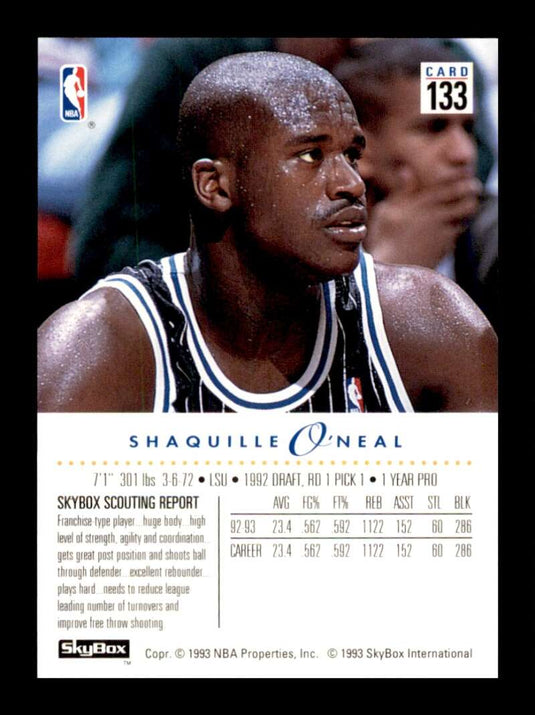 1993-94 Skybox Premium Shaquille O'Neal