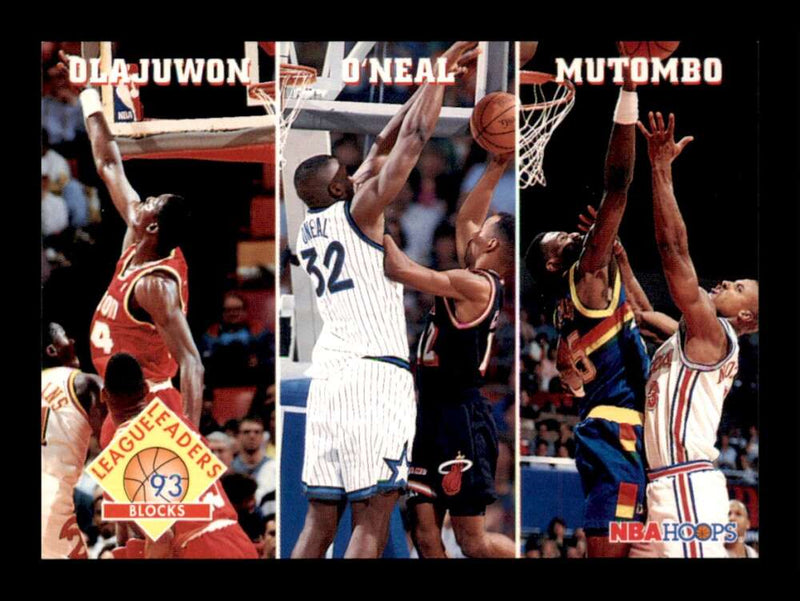 Load image into Gallery viewer, 1993-94 Hoops Olajuwon Shaquille O&#39;Neal Mutombo #290 Image 1
