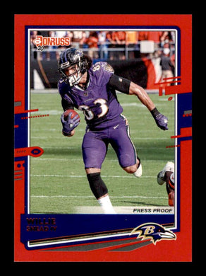 2020 Donruss Press Proof Red Willie Snead IV 