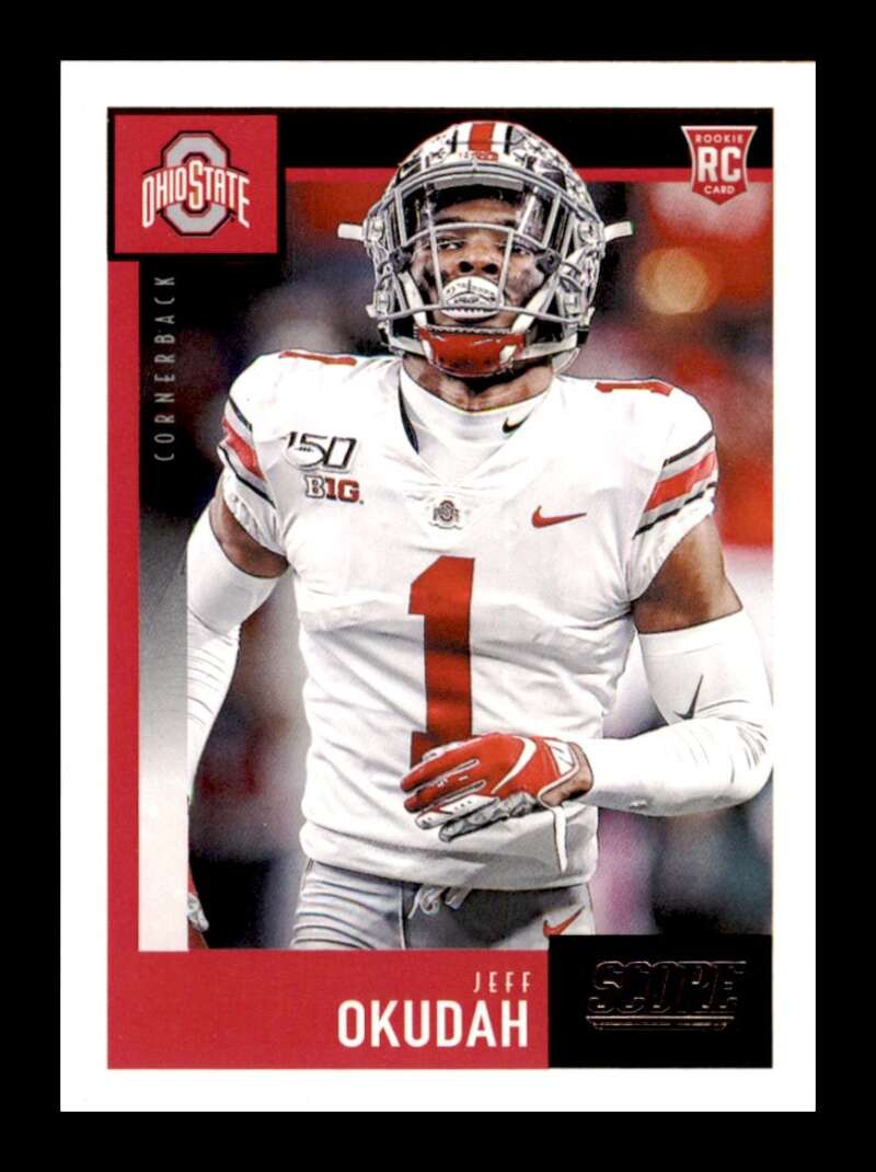 Load image into Gallery viewer, 2020 Score Jeff Okudah #333 Rookie RC Image 1
