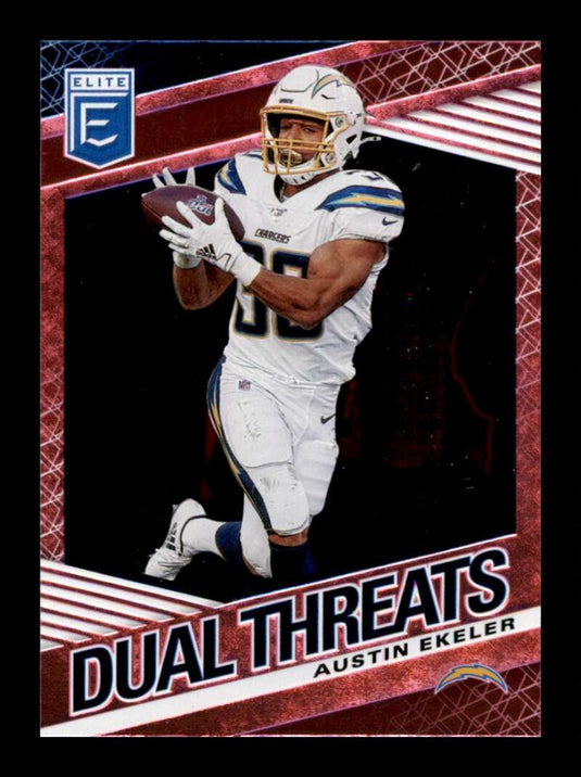 2020 Donruss Elite Dual Threats Pink Austin Ekeler 