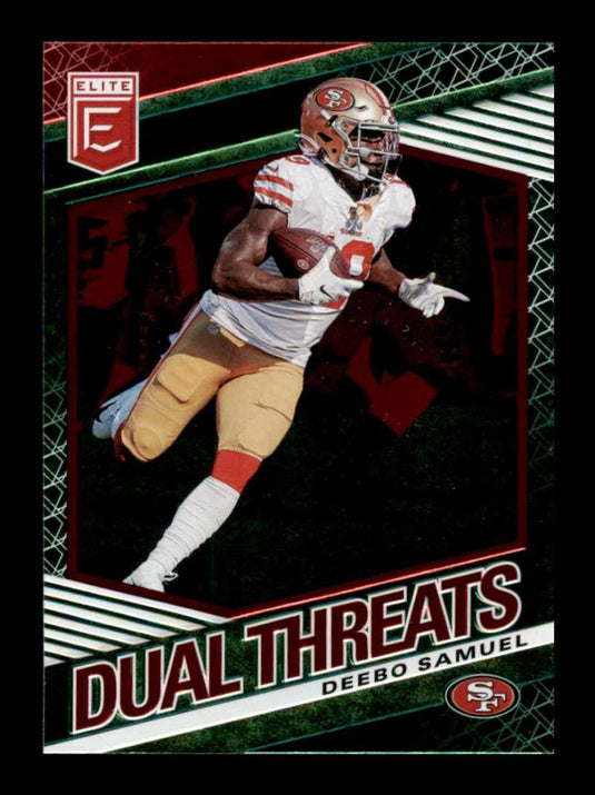 2020 Donruss Elite Dual Threats Green Deebo Samuel